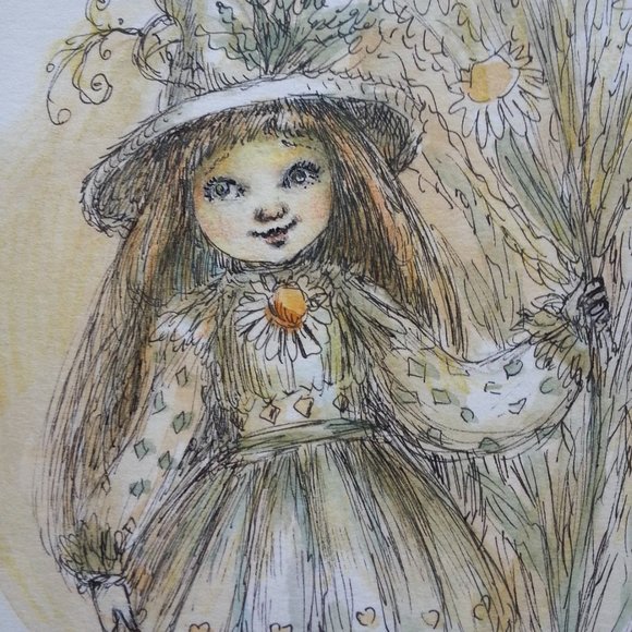 FAIRY WITCH PAULINA CASSIDY ORIGINAL WATERCOLOR - Picture 9 of 10